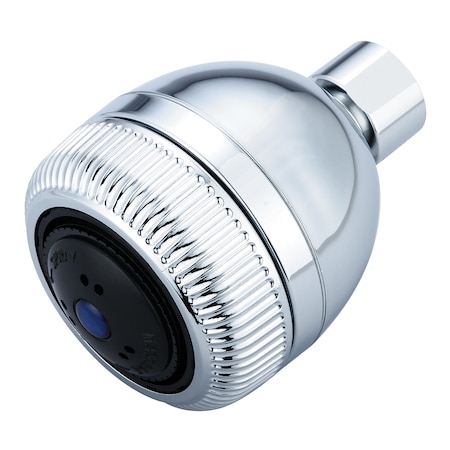 Olympia Faucets Three Functions Pulsating Showerhead, Polished Chrome, Weight: 0.6 OP-640029